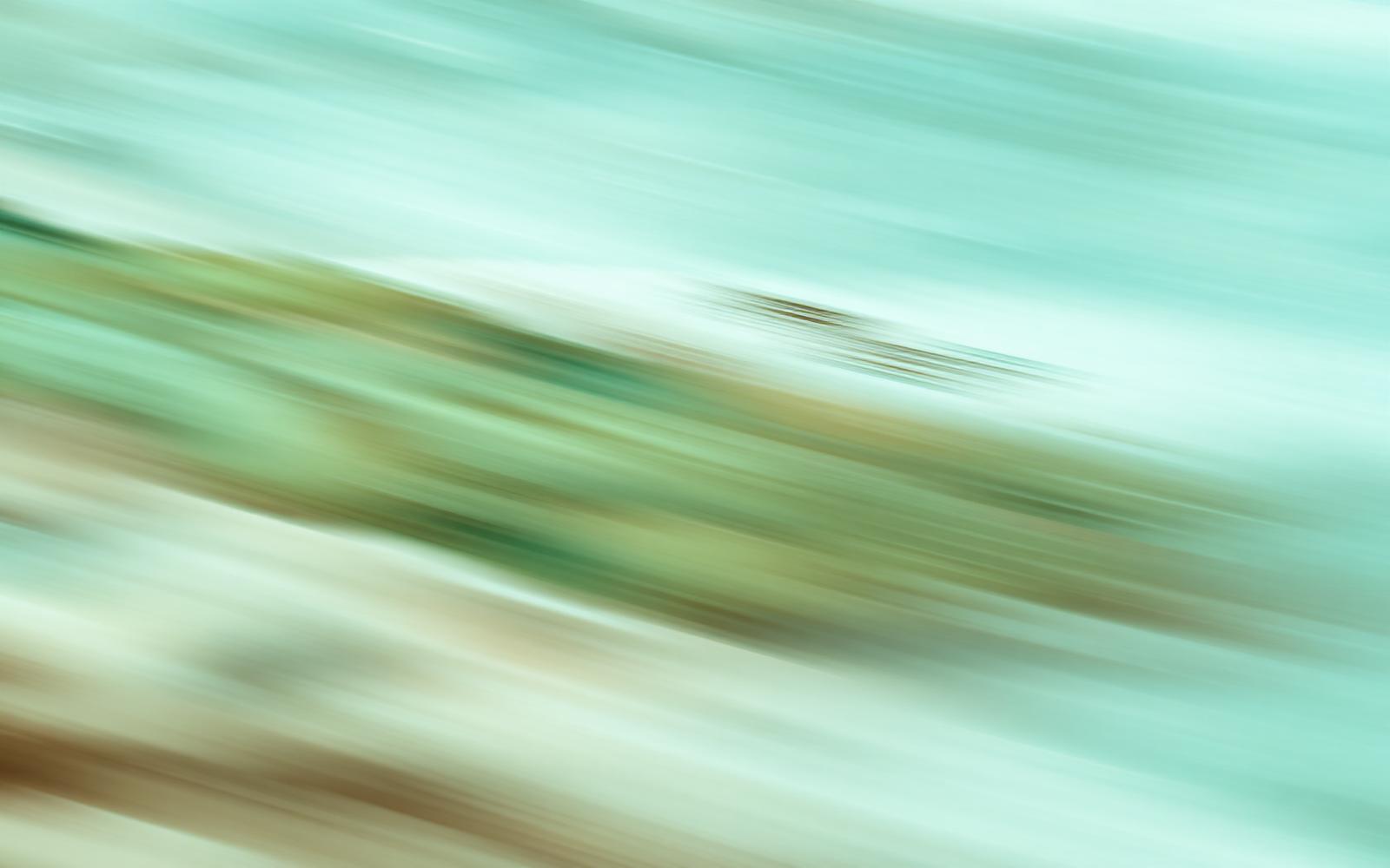 Textura abstrata de água e folhagem em tons turquesa